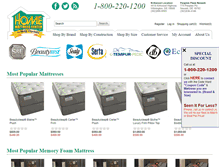 Tablet Screenshot of homemattresscenter.com